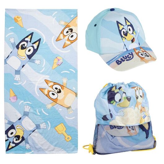 Bluey set towel + bag + cap 8445484488487
