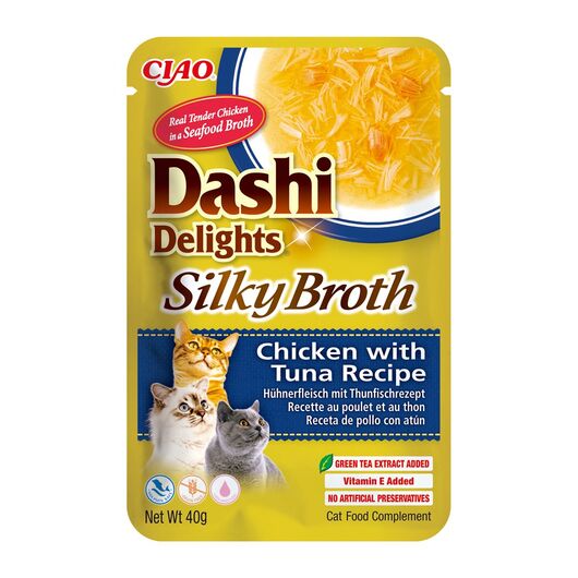 INABA CAT Dashi Delights Silky Broth Chicken with Tuna - treat for cats - 40g