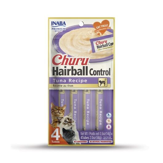 INABA Churu Hairball Tuna cat treat - 4x14 g