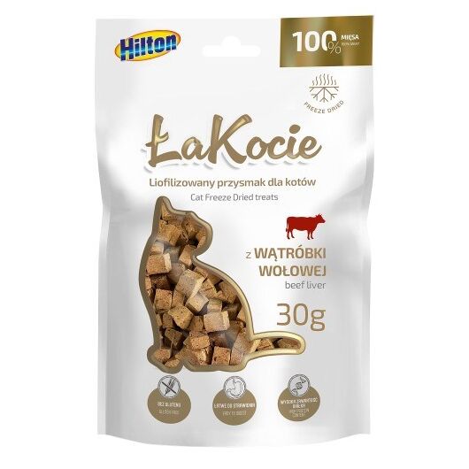 HILTON ŁaKocie Freeze dried beef liver - cat treats - 30g