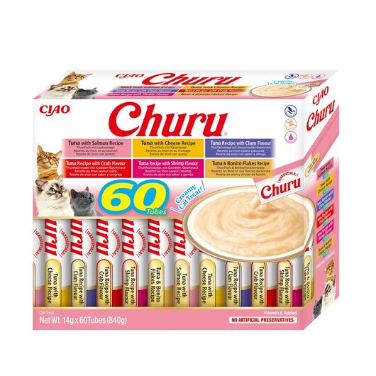INABA Churu Variety box Tuna - cat treats - 60 x 14g