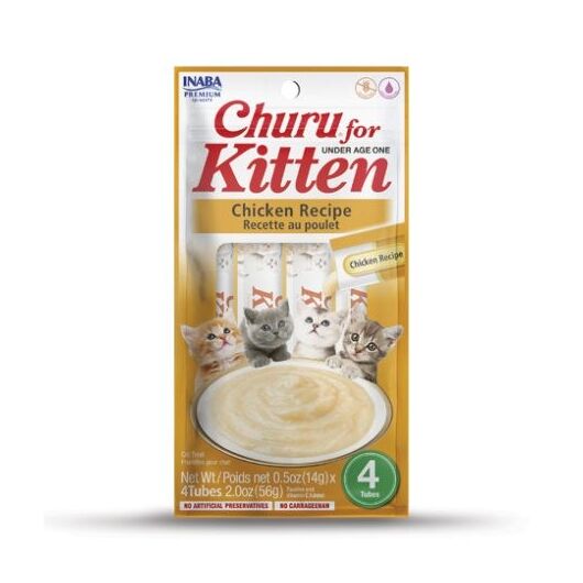INABA Churu Kitten Chicken - cat treat - 4x14 g