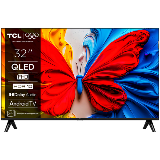 TCL 32S5K Full HD QLED TV 60HZ with HDR and AndroidTV (2025)