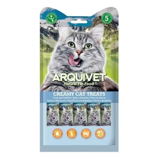 ARQUIVET Tuna with cod - cat treats - 5 x 14g