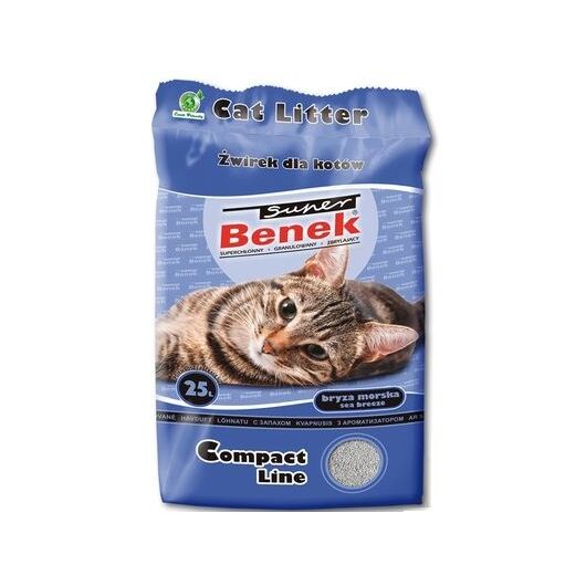 SUPER BENEK COMPACT Cat litter Bentonite grit Sea breeze 25 l