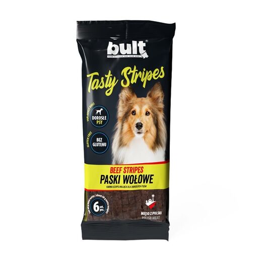 BULT Tasty stripes Beef - dog treat - 6 pcs
