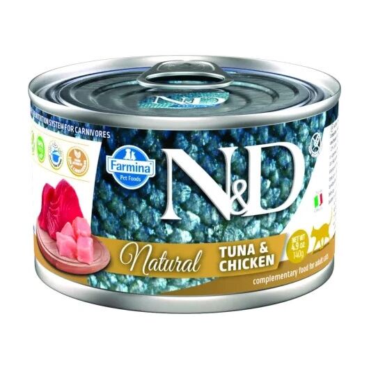 FARMINA N&D Cat Natural Tuna&Chicken- wet cat food - 140 g