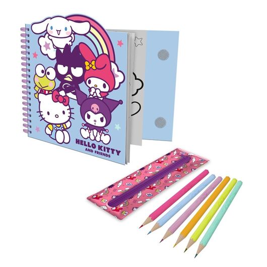 KIDS LICENSING Hello Kitty and Friends Activity notebook + removable case
