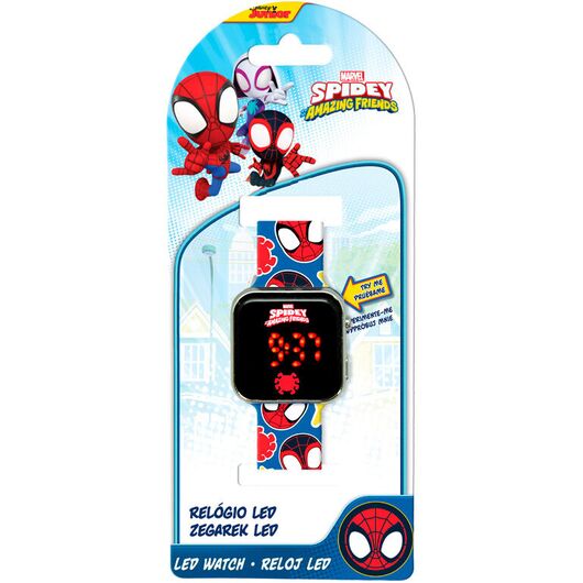 KIDS LICENSING Marvel Spidey the Amazing Friends led watch