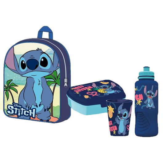 Zaino Basic Bambino + Gift Set 3 in 1 Lilo & Stitch Stitch VP0740ST