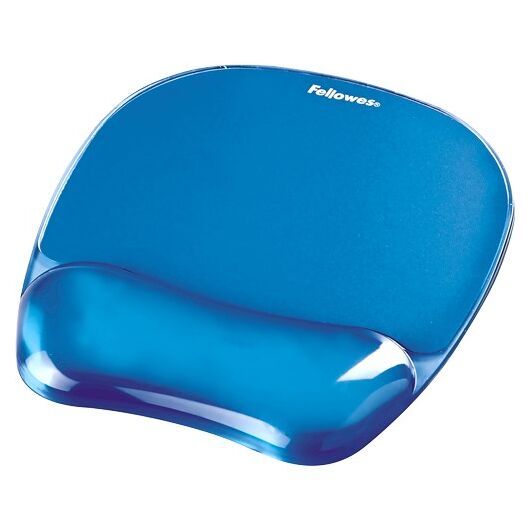 Fellowes CRYSTAL Mouse & Wrist Pad Gel cyan