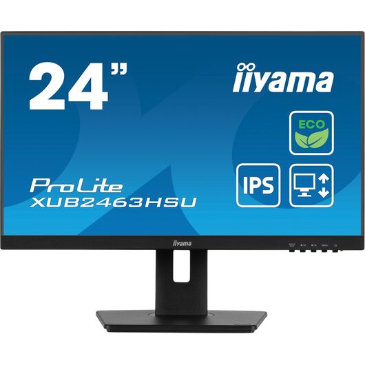 iiyama ProLite XUB2463HSU-B1 computer monitor 61 cm (24") 1920 x 1080 pixels Full HD LED Black