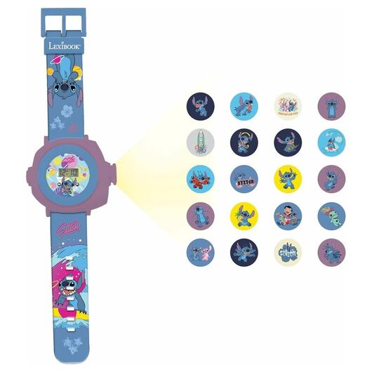 LEXIBOOK Disney Stitch digital projector clock