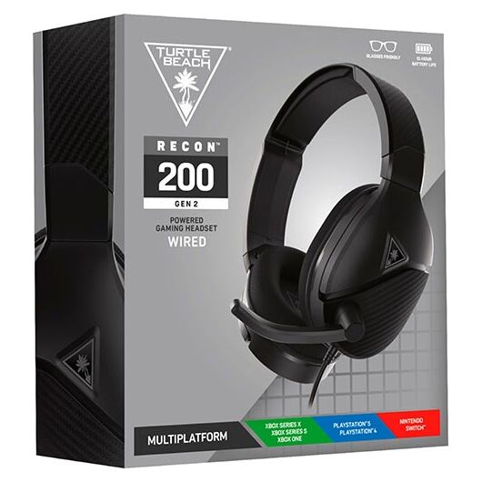 TURTLEBEACH Cuffie Wired Recon 200 Gen 2 Black