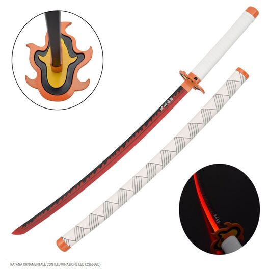 Katana Led Non Affilata Demon Slayer Kyojuro Rengoku