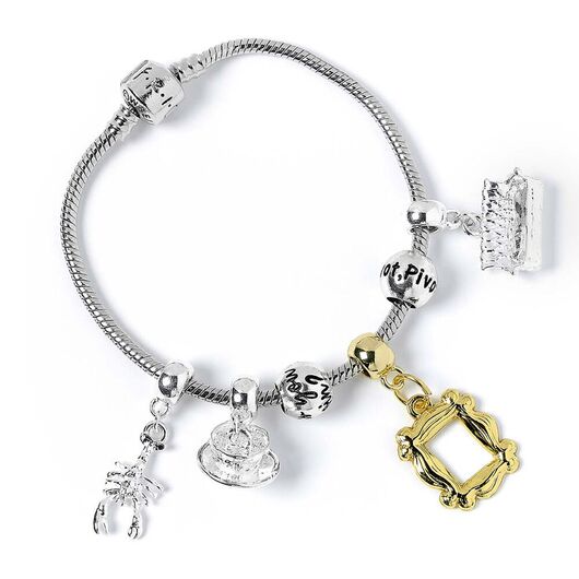 THE CARAT SHOP Friends Silver Plated Charm bracelet