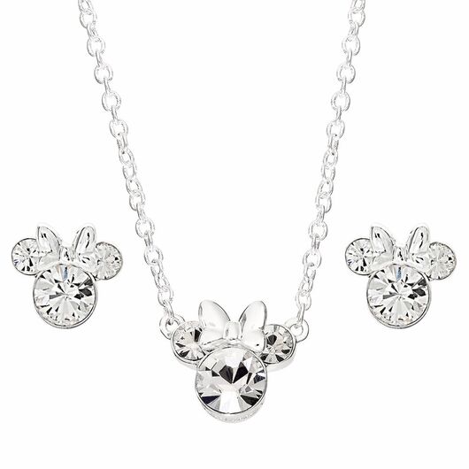 PEERS HARDY Disney Minnie Set necklace + earrings silver