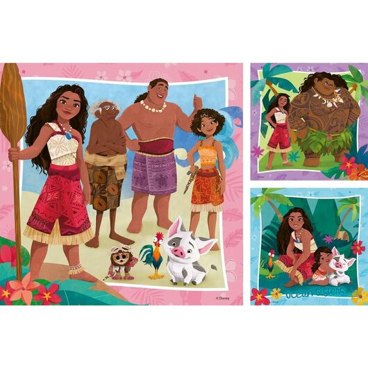 RAVENSBURGER Disney Vaiana 2 puzzle 3x49pcs