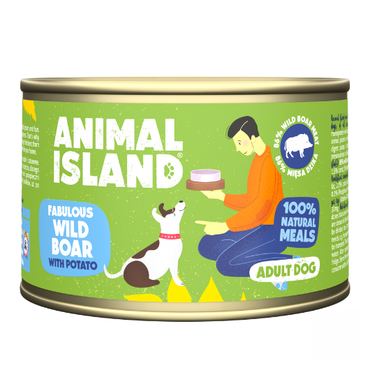 ANIMAL ISLAND venison with potatoes - wet dog food - 410 g