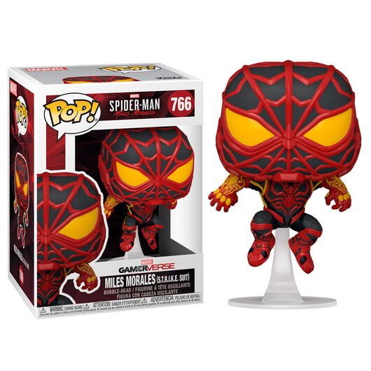 FUNKO POP figure Marvel Spiderman Miles Morales S.T.R.I.K.E. Suit