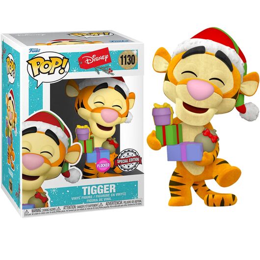 FUNKO POP figure Disney Holiday Tigger Flocked Exclusive