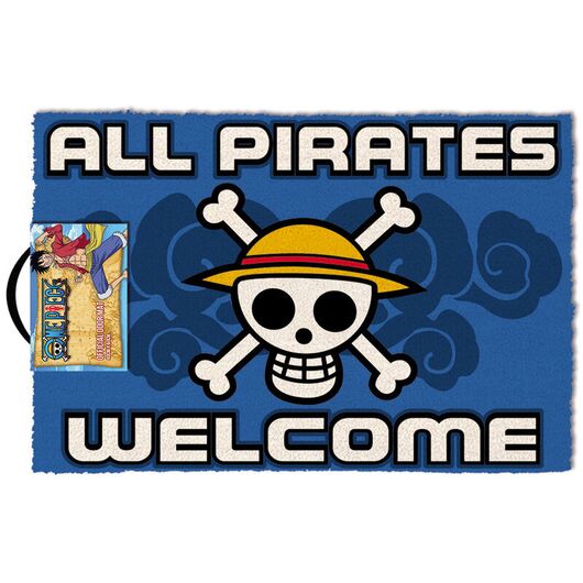 PYRAMID One Piece  All Pirates Welcome doormat
