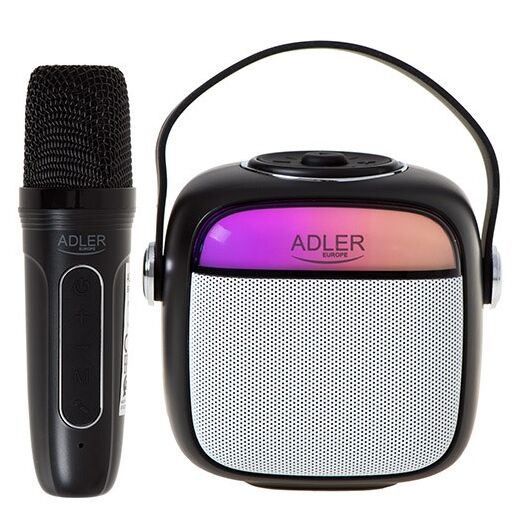 Adler AD 1199 black Karaoke speaker with microphone - SD/USB/AUX/Bluetooth