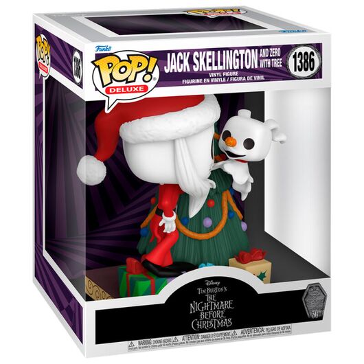 FUNKO POP figure Deluxe Disney Nightmare Before Christmas 30th Anniversary Jack Skellington and Zero
