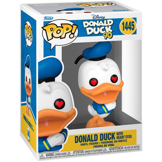 FUNKO POP figure Disney 90th Anniversary Donald Duck with heart eyes