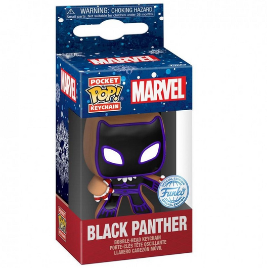 FUNKO Pocket POP Keychain Marvel Holiday Black Panther Exclusive