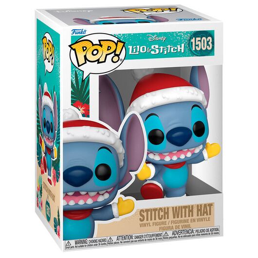 FUNKO POP figure Disney Stitch with Santa Hat