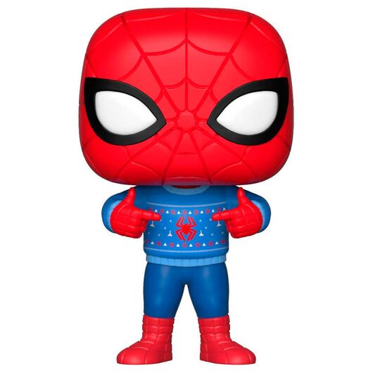 FUNKO POP figure Marvel Holiday Spider-Man with Ugly Sweater
