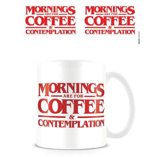 PYRAMID Stranger Things Morning are for Coffee mug