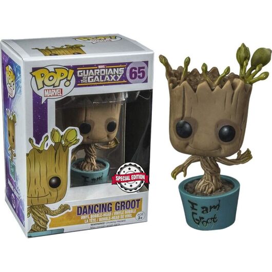 FUNKO POP figure Marvel Guardians of the Galaxy Dancing I Am Groot Exclusive