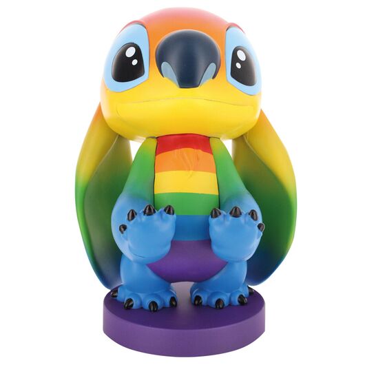 EXQUISITE GAMING Disney Stitch Rainbow figure clamping bracket Cable guy 20cm