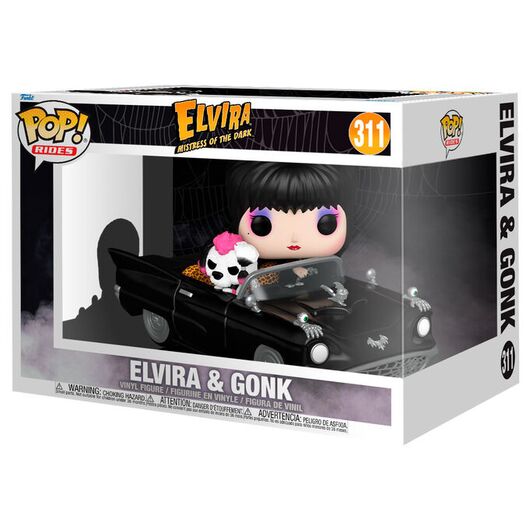 FUNKO POP figure Rides Deluxe Elvira Mistress of the Dark Elvira & Gonk
