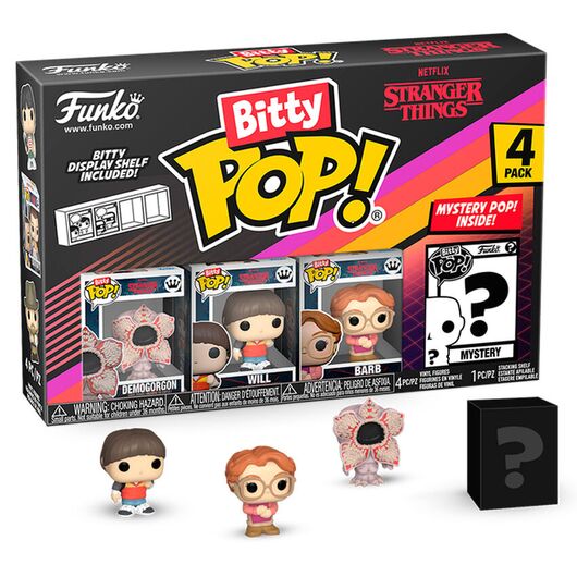 FUNKO Blister 4 figures Bitty POP Stranger Things Demogorgon