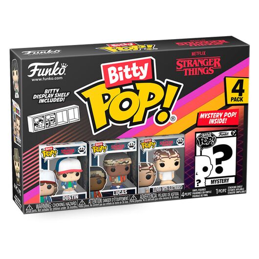 FUNKO Blister 4 figures Bitty POP Stranger Things Dustin