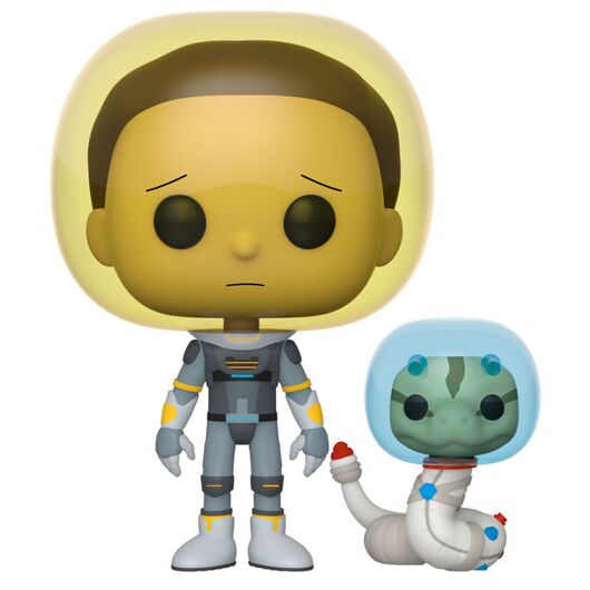 FUNKO POP figure Rick & Morty Space Suit Morty with Snake