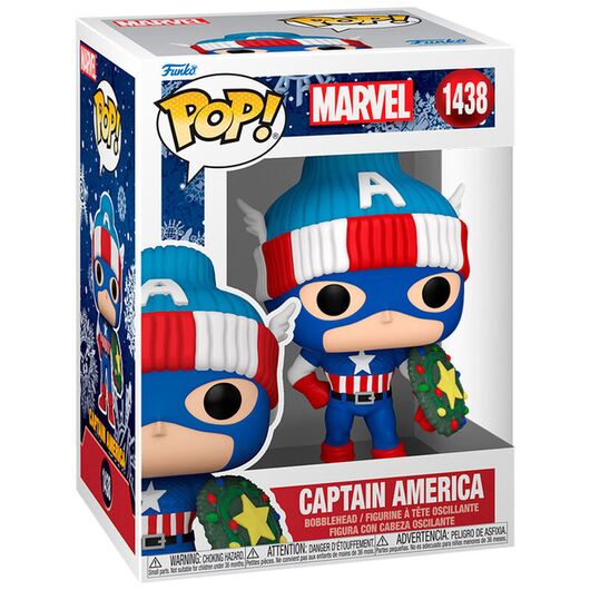 FUNKO POP figure Marvel Captain America Holiday
