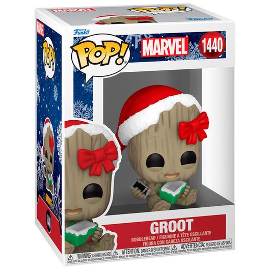 FUNKO POP figure Marvel Groot with Present