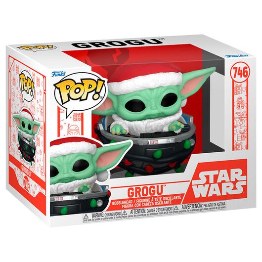 FUNKO POP figure Star Wars Grogu with Santa Hat in Pram