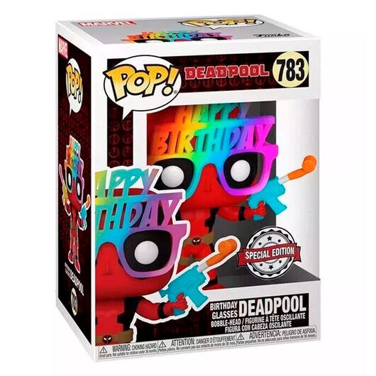 FUNKO POP figure Marvel Deadpool 30th Birthday Hat Deadpool Exclusive