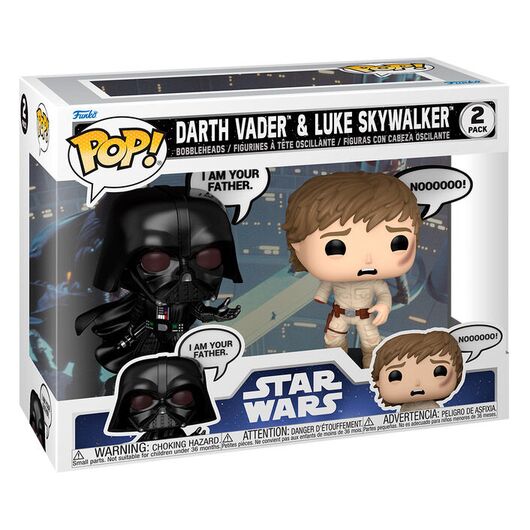 FUNKO POP pack 2 figures Star Wars Darth Vader & Luke Skywalker