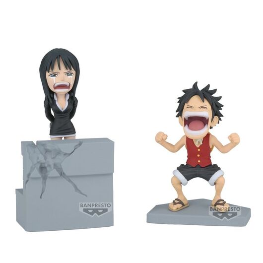 BANPRESTO One Piece Luffy & Nico Robin World Collectable figure 10cm