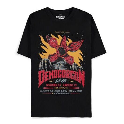 T-Shirt Stranger Things Demogorgon Live M