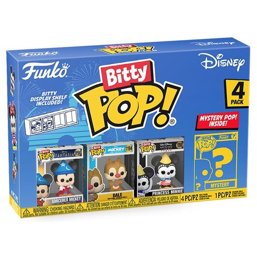 FUNKO BITTY POP 4 Pack Disney Mickey Sorcerer