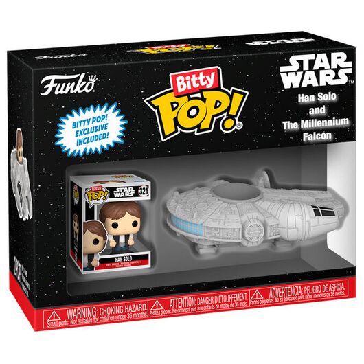 FUNKO Bitty POP figure Ride Star Wars Han Solo and the Millennium Falcon