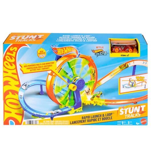 MATTEL Hot Wheels Stunt Tracks Rapid Launch & Loop
