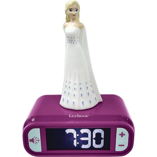 LEXIBOOK Disney Frozen Elsa Digital alarm clock night light